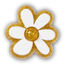 Gold and White Floral