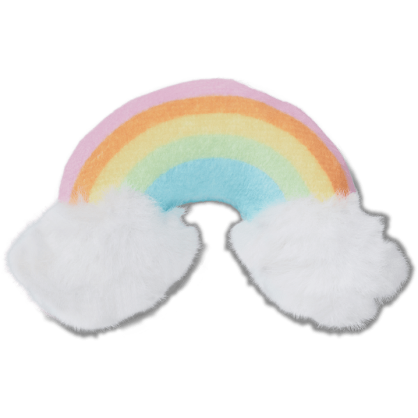 Rainbow with Puffy Clouds