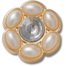 Tiny Silver and Pearl Flower
