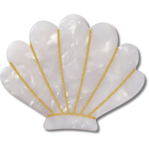 White and Gold Seashell