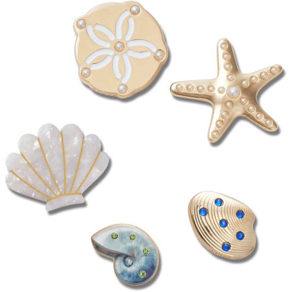 Gold Seashell 5 Pack