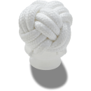 White Knotted Puff