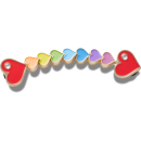 Rainbow Heart Chain