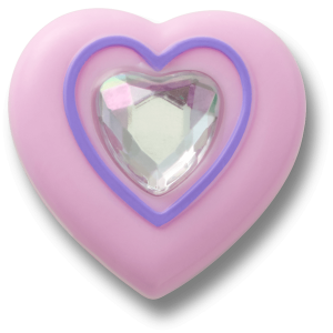 Pink Heart With Gem