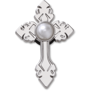 Silver Cross with Pearl