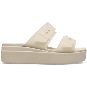 Brooklyn Buckle Frosted Low Wedge