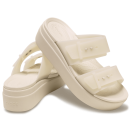 Brooklyn Buckle Frosted Low Wedge
