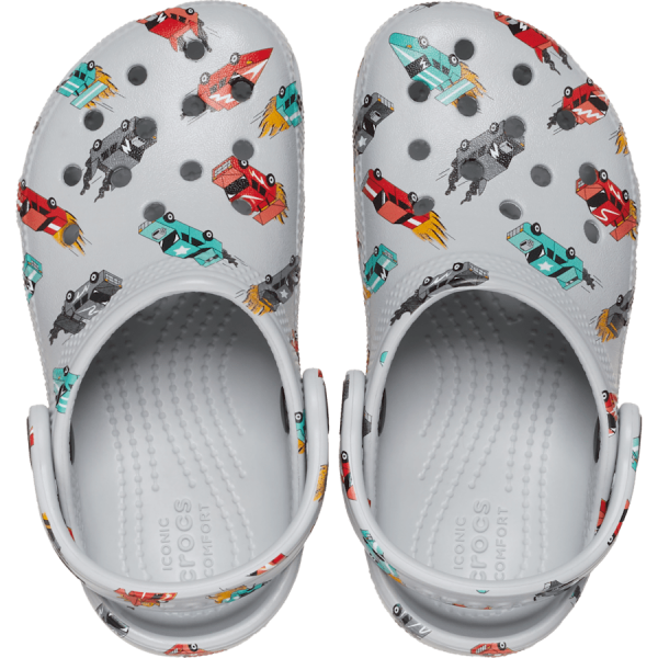 Toddler Classic Race Cars Graphic Clog - Image 3