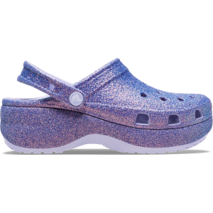 Classic Platform Iridescent Glitter Clog