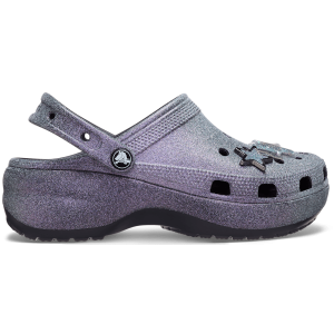 Classic Platform Iridescent Glitter Embellished Clog