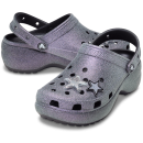 Classic Platform Iridescent Glitter Embellished Clog